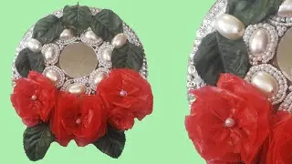 How to Make Recycle Mirror Decoration | Mirror wall Hanging | Mirror design
