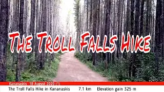 The Hiking Trail to Troll Falls and The Upper Falls at Kananaskis