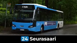 Helsinki HSL Linja 24: Kamppi - Seurasaari (Nopeutettu) | Nobina 1169