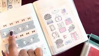 Small shop sticker storage and flip thru