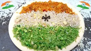 Tiranga Rice 26th January Republic Day Special Recipe | Desi Chinese Tiranga Fried Rice Recipe