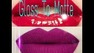 How to Turn Any lipstick Matte