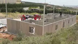 CONSTRUCTION D'UNE MAISON RAPIDE (TIMELAPSE)