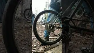Motorised bike exhaust experiment Zeda80 tripple 40 expension chamber+Original muffler
