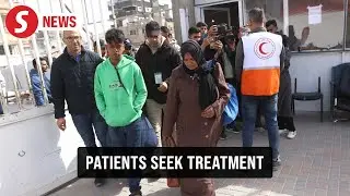 Palestinian medical evacuees leave Gaza through Rafah crossing