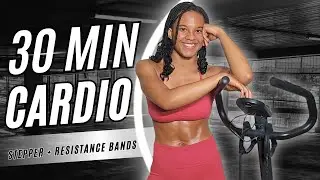 30 Minute Mini Stepper Workout with Resistance Bands