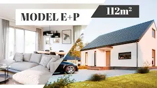 MODEL E + P - 112m&sup2; - nowoczesny projekt domu prefabrykowanego