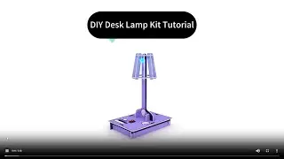S1014 DIY Desk Lamp Kit Tutorial