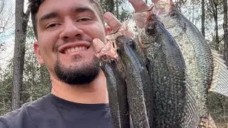LAKE CONROE CRAPPIE FISHING CATCH CLEAN COOK