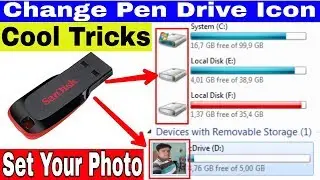 How to Change Pen Drive Icon | Set Your Photo to USB Drive | Change Flash Drive Icon