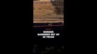 Drone captures new border barriers, days after Trump inauguration