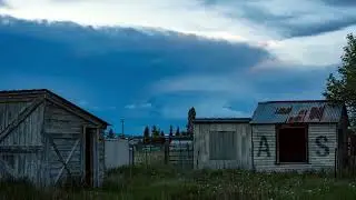 Adult Swim Bump: Time Lapse of Storm Clouds Forming over Old Farm Sheds in Wyoming (FANMADE)