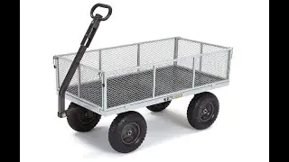 Gorilla Carts GOR1001-COM Heavy-Duty Steel Utility Cart with Removable Sides,1000lbs. Cpc.-Overview