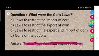 What were the Corn Laws?