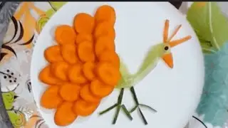 Beautiful salad decoration idea!salad design ! Healthy eating!Food styling !Cutiefoodie !Viral video