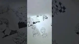 my some drawings by ar drawing app#anime#