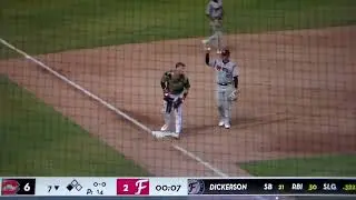 FredNats' Eli Willits hits first pro triple vs. Carolina, 9/7/25