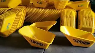 Garden wheelbarrow parts--plastic tray,poly tray&nbsp;90l/100l/120l/200L. screening printed with Logo
