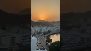 Sunset in Oman, Videography from Mutrah Fort Viewpoint, Muscat عمان، مطرح، مسقط، غروب آفتاب عمانی,
