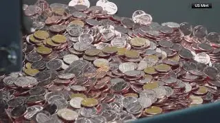 US Mint in Philadelphia presses final pennies as the 1-cent coin gets canceled