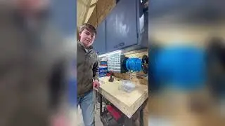 Odd jobs- painting, and installing lights.