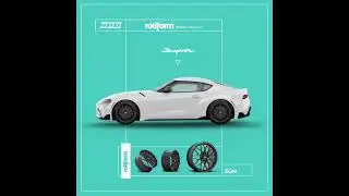 NAB Wheel Configurator Toyota SUPRA + Rotiform #vw #wheels #rotiform #supra #toyotasupra