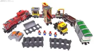 🔄 LEGO City 2011 Red Cargo Train 3677 reviewed! re upload