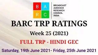 BARC TRP Ratings Week 25 (2021) : Full TRP Report