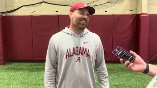 Colin Hitschler Post-Practice Interview | Alabama Football