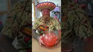 Watermelon fish bowl margarita!