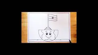 Republic Day Drawing Easy/Happy Republic Day Poster Drawing #shorts #youtubeshorts