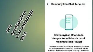 cara menyembunyikan chat di whatsapp @rayan.pamungkas @gudangtutorial @TutorialsPoint_