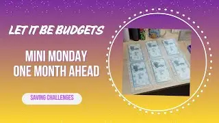 Mini Monday | One Month Ahead | Saving Challenges | Cash Stuffing | Cash Envelopes 01/26/26