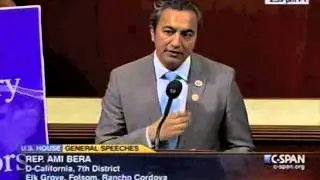 Rep. Ami Bera speaks about his No Labels pin on the House floor