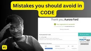 Mistakes you should avoid inCODE