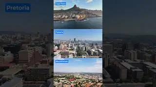 South Africa has 3 CAPITALS!? 💼📜 #facts #geofacts #southafrica