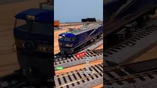 KATO  EF510 台検明けの 試運転!! R370で脱線する中間台車を調整したョ