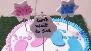 Baby Shower Theme Cake Design idea- Cake My Day- Easy Baby Shower Cake