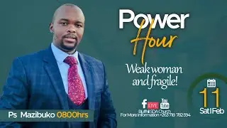 Bluffhill SDA Church || Pastor Mazibuko || Weak Woman and Fragile ||11 March  2023