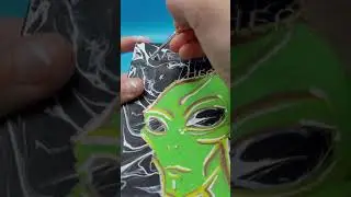 Black Light Reactive Alien Painting