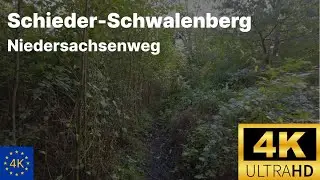 Пешеходный тур по Нидersachsenweg в Шидере-Шваленберге | Медитационная музыка 528 Гц | Германия 4К