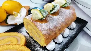 Rulada cu cea mai simpla  crema de lamaie || Ce mâncăm astăzi!?