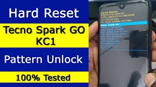 Tecno KC1 Hard Reset | Tecno Spark Go KC1 Remove Pattern Unlock | Reset Phone