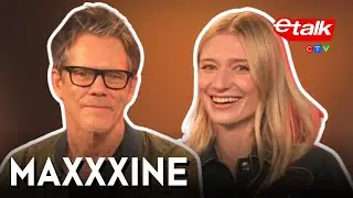 Kevin Bacon and Elizabeth Debicki on 'MaXXXine's 80s throwback vibe | Etalk Interview