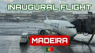 United Airlines INAUGURAL FLIGHT to Madeira, Portugal 🇵🇹
