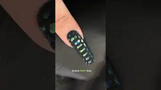 Snake print nail design #nails #naildesigns #nailart #nailtech #acrylicnails #nailpolish