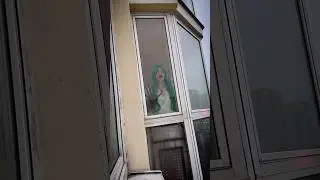 Ghost on the balcony! Part 2 #shorts