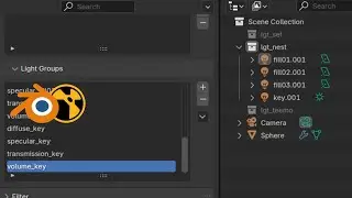 Ultimate Light Group Solution In Blender with nuke auto-shuffle