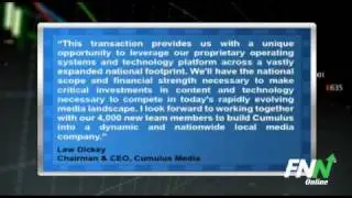 Cumulus Media Entered Merger Agreement To Purchase Citadel Broadcasting For $37 Per Share