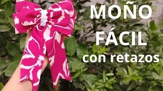 Mo&ntilde;o F&Aacute;CIL y elegante con retazos de tela 🎀 | DIY paso a paso